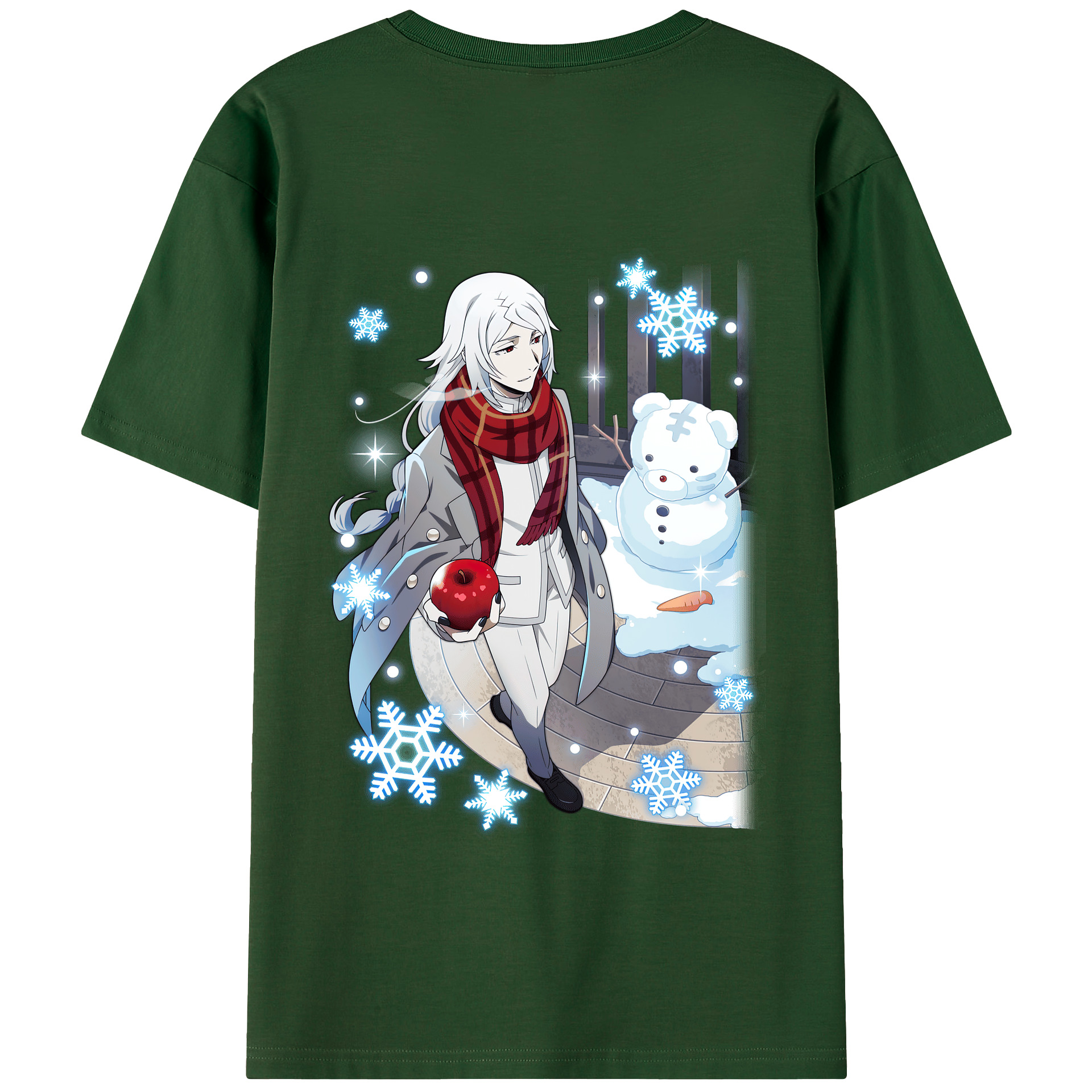 （画像用） 文豪ストレイドッグス Bungo Stray Dogs 綿100％半袖Tシャツ（背面プリント）